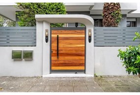 Globo 3157BCS-Vonkajšie nás. sviet. so senzo. BOSTON 1xE27/15W/230V IP44 čierna/meď