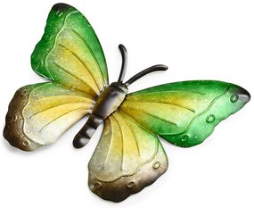 Nástenná kovová dekorácia motýľ BUTTERFLY 30 cm - viac farieb Farba: Fialová