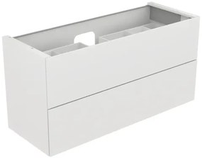 Kúpeľňová skrinka pod umývadlo KEUCO Edition 11 lesklá biela 140 x 70 x 53,5 cm 31362300100