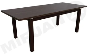 Stôl a stoličky pre 6 osôb - RK025, Morenie: wenge, Dostupné poťahy: ekokoža Soft 010