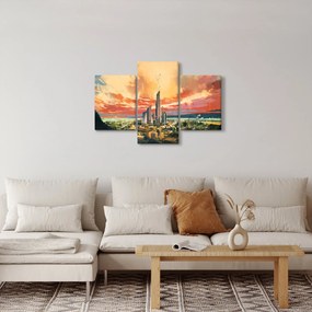 Obraz - Maľované mesto (90x60 cm)