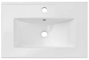 COMAD UM-2060RB DANCE 60-DP - Zapustené umývadlo DANCE 62x40 cm matná biela