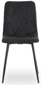 PROXIMA.store - Čalúnená jedálenská stolička ROBIN 2 FARBA: čierna
