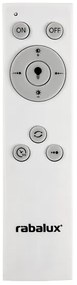 Rabalux 5445 - LED stmievateľné stropné svietidlo DANNY LED/36W/230V + diaľkový ovládač