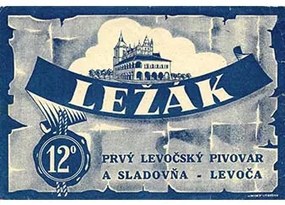Ceduľa Ležák– Prvý Levočský Pivovar a Sladovňa – Levoča