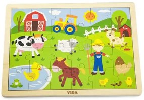 Lamps Drevené puzzle 24 dielikov - Farma