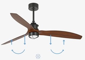 FARO 33395-10 - LED Stropný ventilátor JUST FAN LED/16W/230V pr. 128 cm + DO