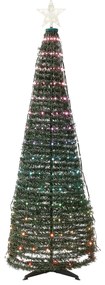 Vianočný stromček s viacfarebnými inteligentnými LED svetielkami a aplikáciou 188 cm SAARLOQ Beliani