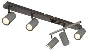 Globo 57911-5S - Bodové svietidlo ROBBY 5xGU10/35W/230V šedá