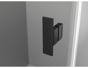 Mexen Mist H T, sprchový kút s výklopnými dverami ľavý 115 x 95 cm, číre sklo, čierna, 8A5T-115-095-70-00-L