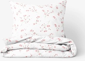 Goldea bavlnené posteľné obliečky - kvitnúce sakury 140 x 200 a 70 x 90 cm