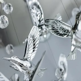 Rustikálny luster Birds
