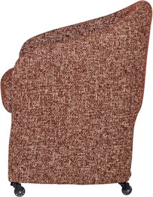 Čalúnená kancelárska stolička v terakotovej farbe Cordo – WOOOD