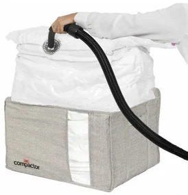 Úložný box s puzdrom Compactor Oxford XL, 150 l, sivá