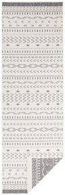 NORTHRUGS - Hanse Home koberce Kusový koberec Twin Supreme 103437 Kuba grey creme – na von aj na doma - 80x250 cm