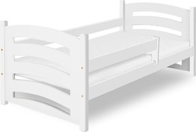 Detská posteľ MELA 80 x 160 cm, biela Rošt: S lamelovým roštom, Matrac: Matrac EASYSOFT 8 cm