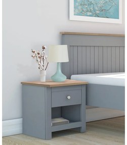 Sivý nočný stolík Emerald – Støraa