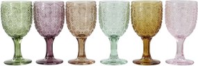 Set 6ks farebných pohárov na víno Saint-Émilion - Ø 7,5*16 cm / 250ml