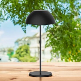 LED Stmievateľná stolná lampa TANZANIA LED/1,8W/5V USB 1800 mAh IP44 čierna