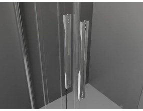 Mexen Velar Duo, posuvné dvere do otvoru 150x200 cm, 8mm číre sklo, chrómový profil, 871-150-000-02-01