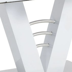 BONTEC Jedálenský stôl rozkladací 120-160x80 cm, mdf, biela, HT-510 WT Farba: Biela