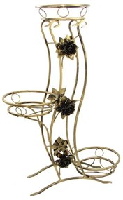Stojan na kvety 100x70 cm zlatá