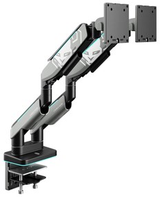Dvojitý držiak na monitory 35 palcov, sivá-čierna RGB X-Arm Dual