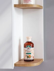 Kúpeľňová skrinka CMD PLATINUM 840 biela/drevo