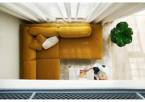 Tmavožltá rohová pohovka Sigge - Sits