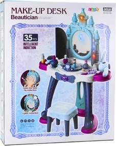 LEAN Toys Interaktívna toaletná stolička so zrkadlom Ice Princess Príslušenstvo 35 el.