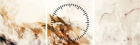 Obraz - Abstrakcia (s hodinami) (90x30 cm)