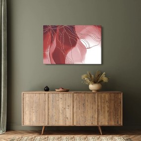 Obraz - Červená abstraktná kvetina N⁰1 (90x60 cm)