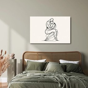 Obraz minimalistická kresba postavy