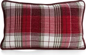 VIANOČNÁ DEKORAČNÁ OBLIEČKA NA VANKÚŠ CHECKERED 30X50 CM VZOROVANÁ