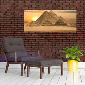 Obraz - Pyramídy (120x50 cm)