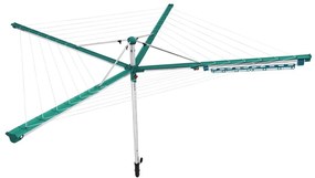 Vonkajší sušiak na bielizeň v striebornej farbe 60 m Linomatic 600 Deluxe Cover – LEIFHEIT