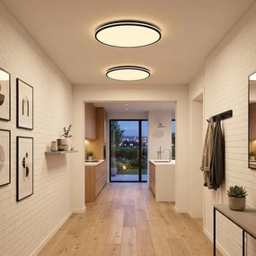 LED stropné svietidlo HUGO LED/21/32/42W/230V 3000/4000/6500K, priemer 45 cm, IP54, čierne