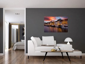 Obraz - Nyhavn, Kodaň (90x60 cm)