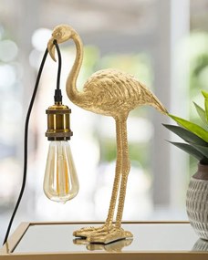 Stolná lampa Flamingo 39,5 cm zlatá