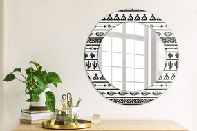 Okrúhle ozdobné zrkadlo Boho minimalista fi 50 cm