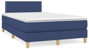 Boxspring posteľ s matracom modrá 120x190 cm látka 3269771