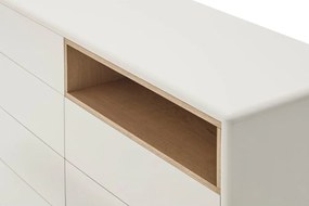 Krémovobiela komoda 120x90x40 cm Corvo – Teulat