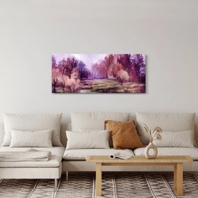Obraz - Jesenná krajinomaľba (120x50 cm)