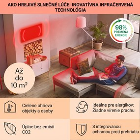 Klarstein La Palma 500 smart, infračervený ohrievač 2 v 1, 60 x 60 cm, 500 W, zrkadlová predná časť