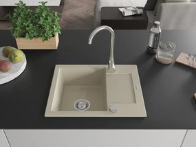 Mexen Enzo - drez granitový 57,6x46,5cm, 1-komorový, béžová, 6506571005-69