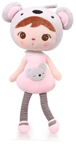 Metoo bábika Koala, sivá/ružová