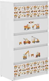 Wooden Toys Detská komoda R-5 STAVEBNÉ NÁMESTIE