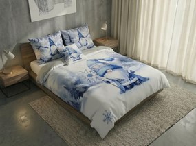 3D flanelové obliečky z mikrovlákna BLUE GNOME biele + obliečka na vankúšik 40x50 cm zdarma Rozmer obliečky: 70 x 90 cm | 140 x 200 cm
