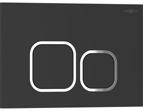 Mexen Tex 03, tlačidlo na splachovanie, čierna matná, 6103-02