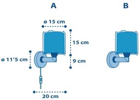 Dalber 41349 - Detské nástenné svietidlo PLANETS 1xE27/60W/230V